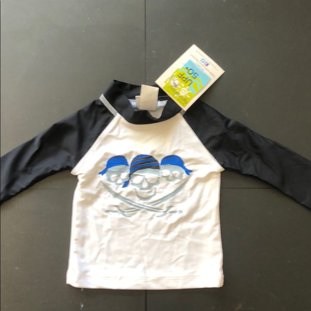 Flap Happy Boys' Baby UPF50+Graphic Rash Guard NWT